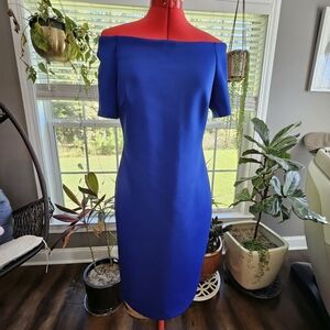 Calvin KleinOff-the-Shoulder Sheath Dress
